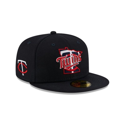 Blue Minnesota Twins Hat - New Era MLB Local 59FIFTY Fitted Caps USA8923460